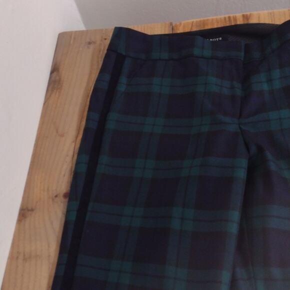 Talbots Black Watch Plaid Hampshire Ankle Wool Blend Trouser Size Stripe Size 6 - Picture 12 of 13